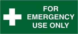 FOR EMERGENCY USE ONLY – Part No. E 251